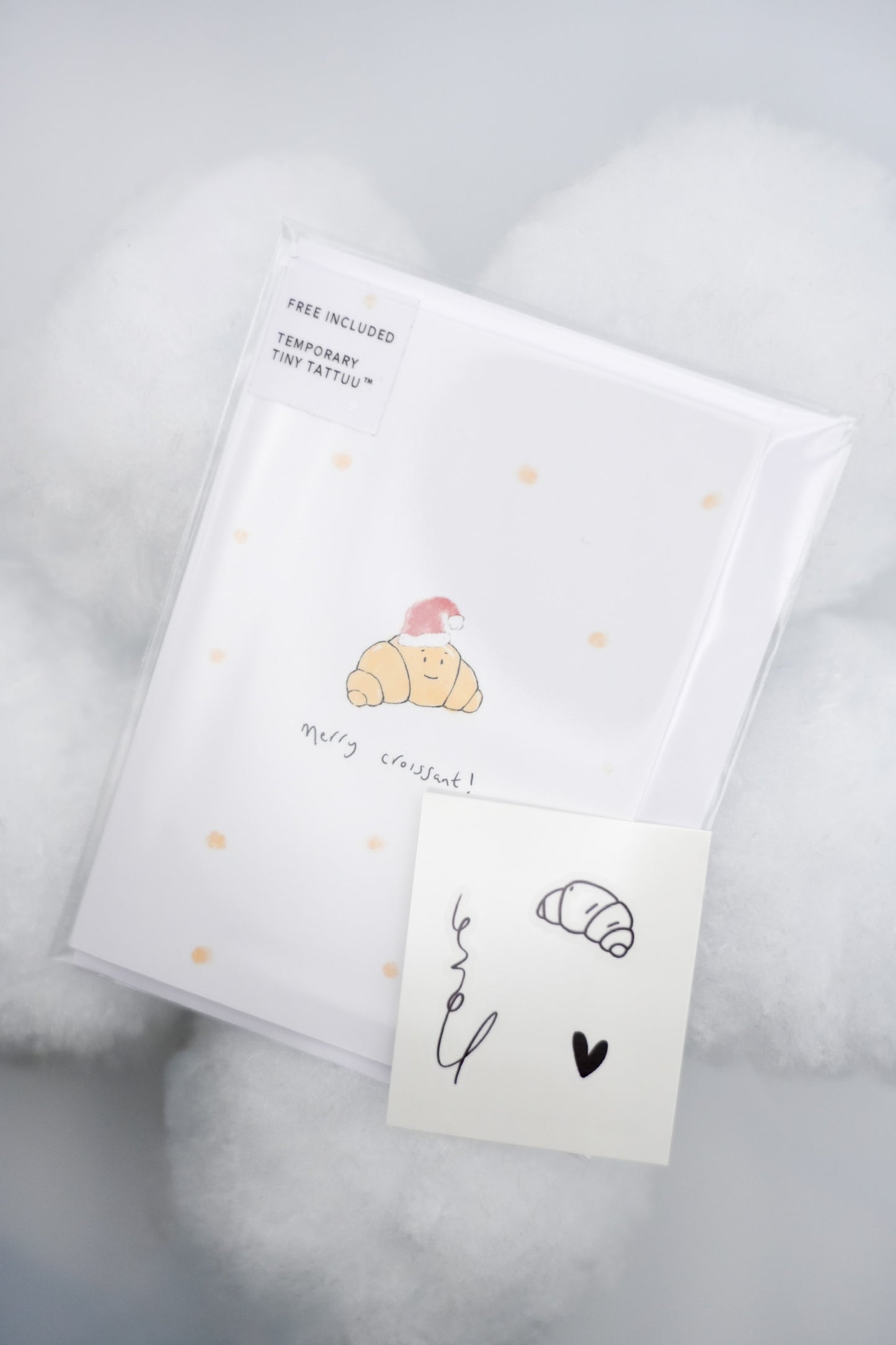 merry croissant christmas card