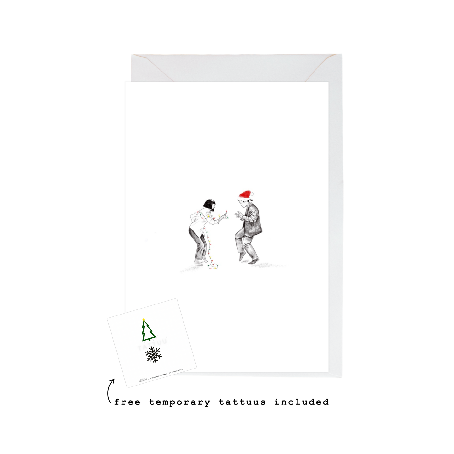 dancing buddy christmas card