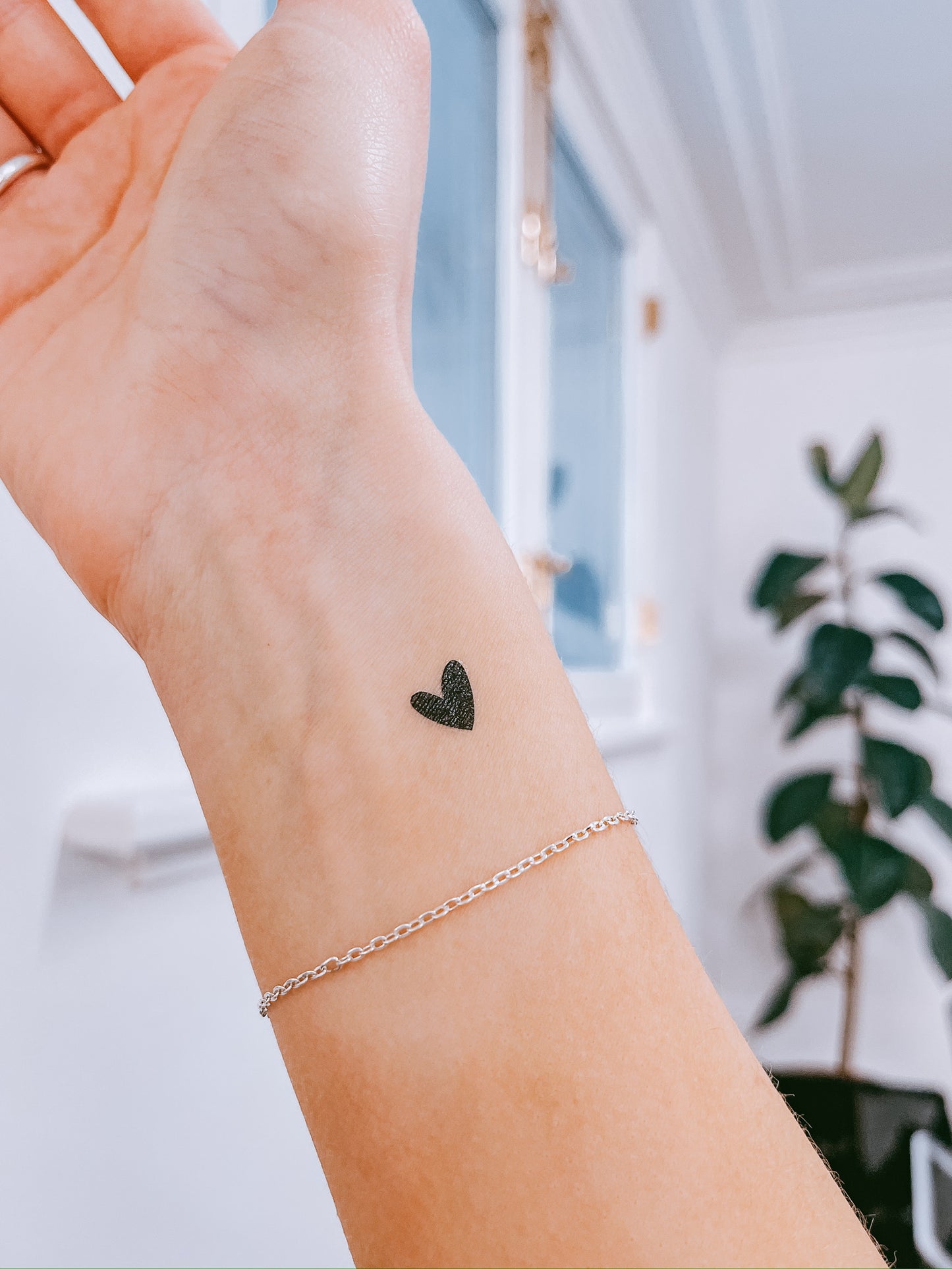hearts temporary tattuu