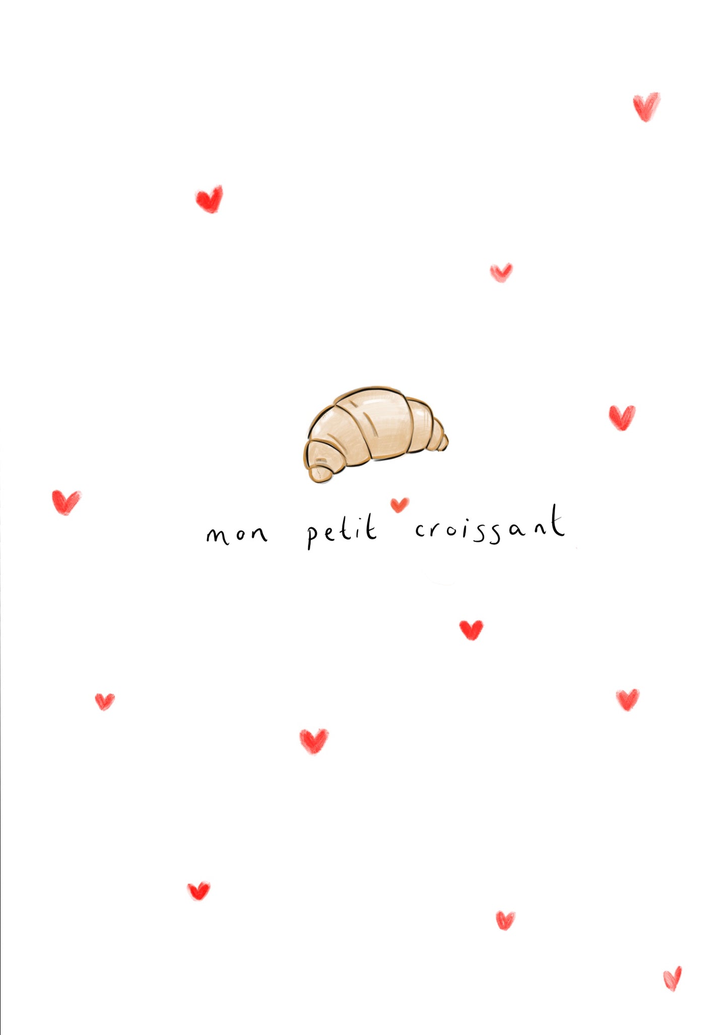 mon petit croissant card