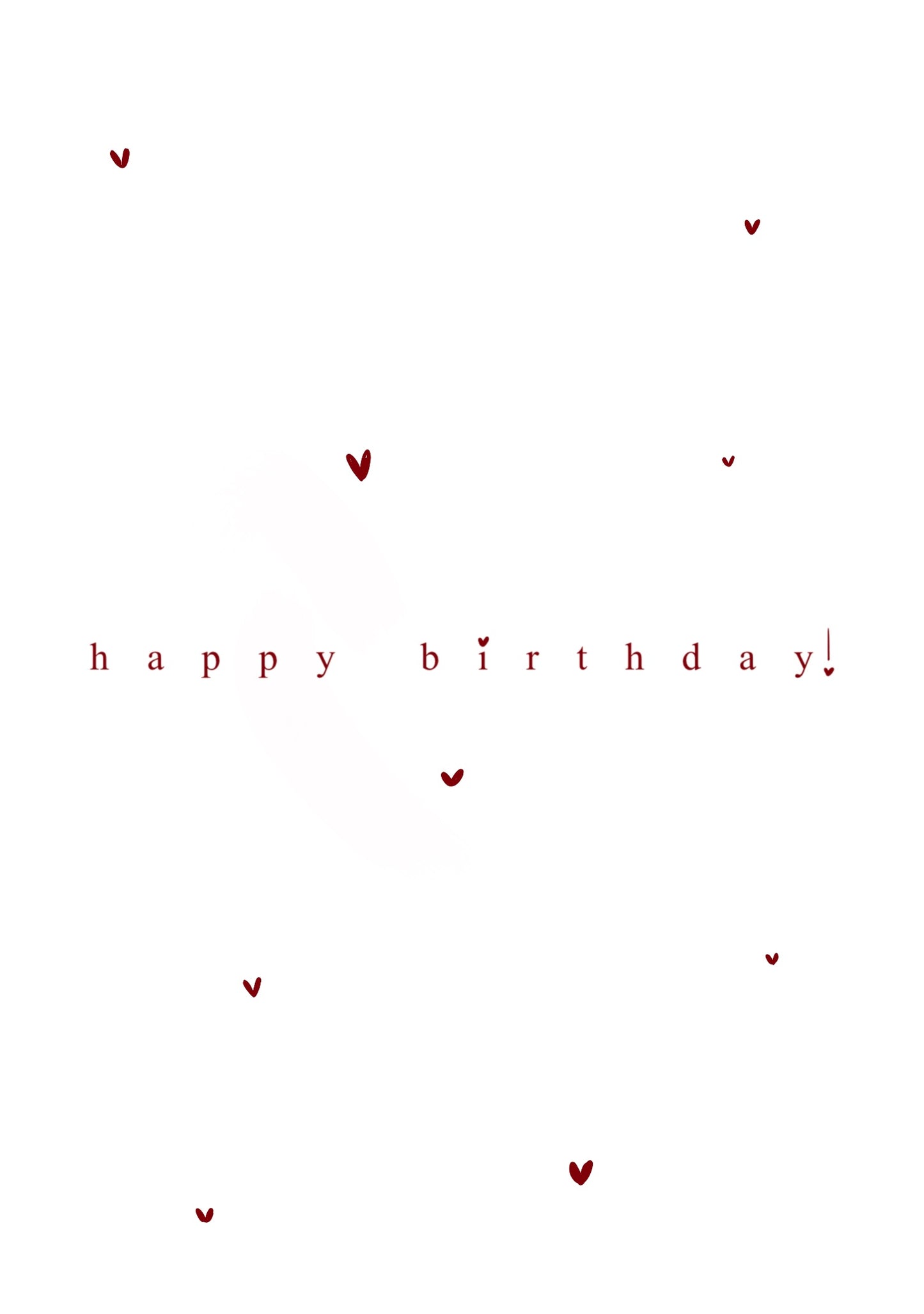 happy hearts birthday card