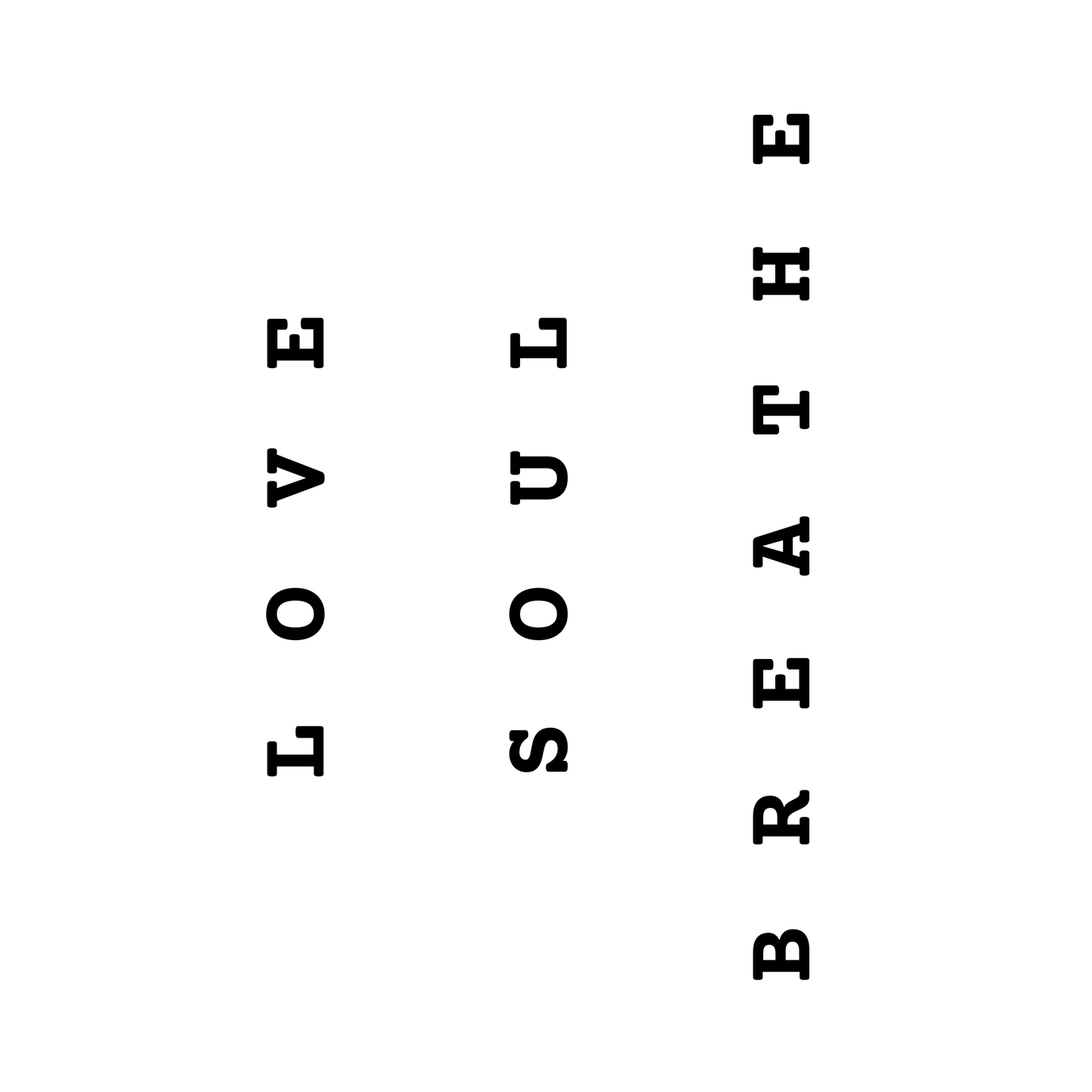 breathe/love/soul temporary tattuu