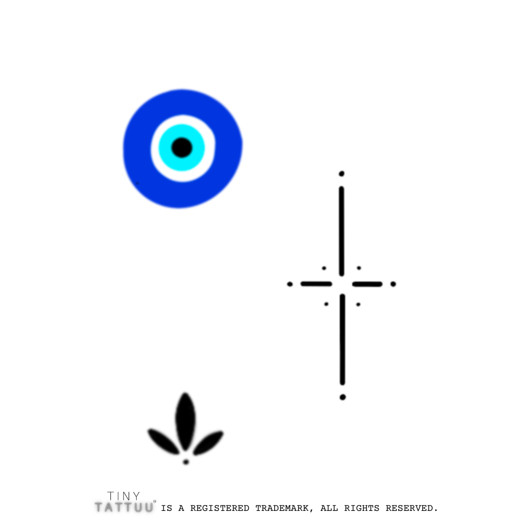 evil eye temporary tattuu