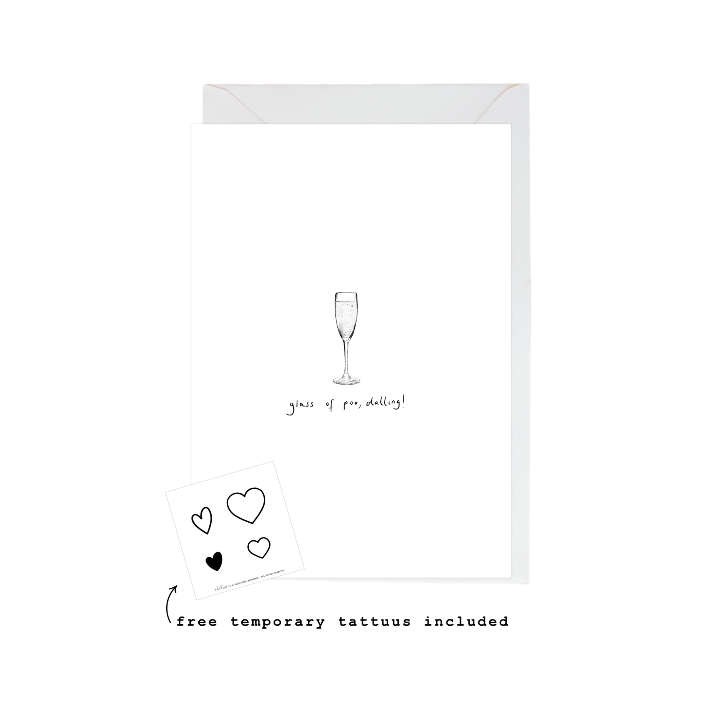 glass of poo dalling! card