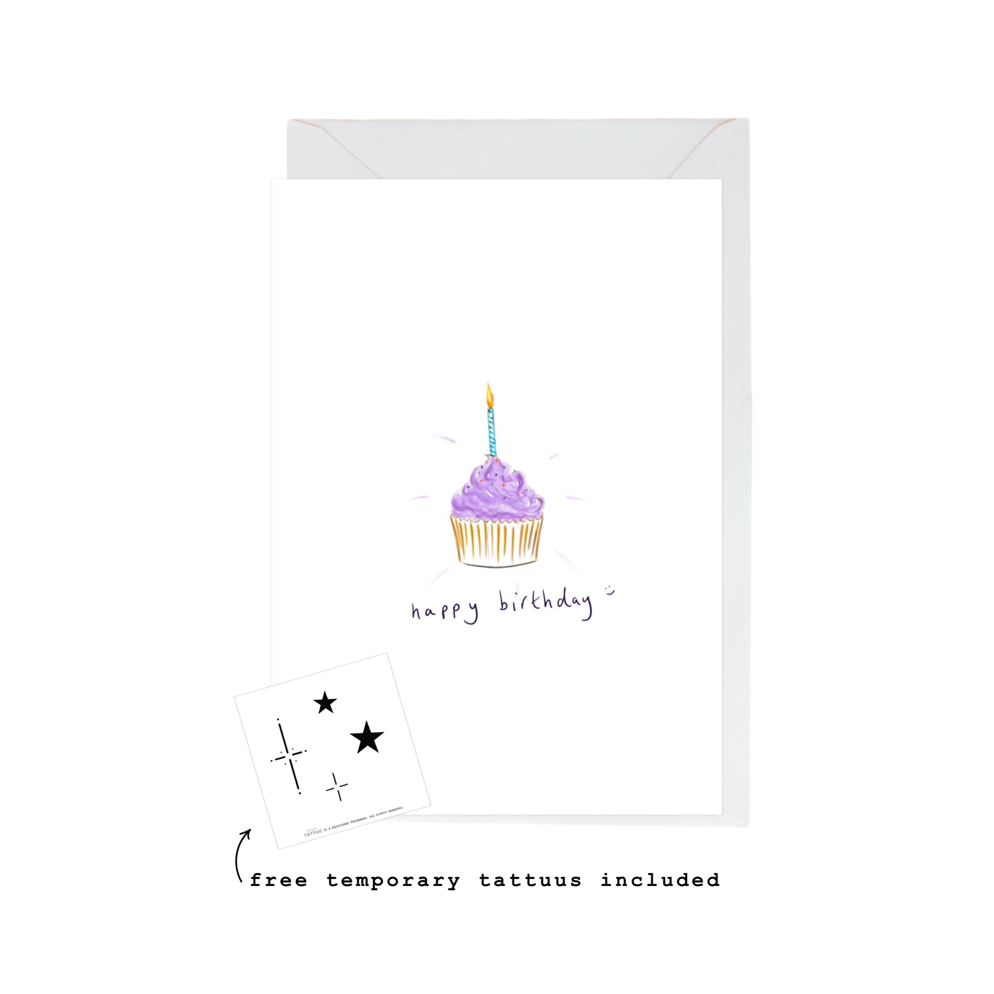 birthday cupcake card