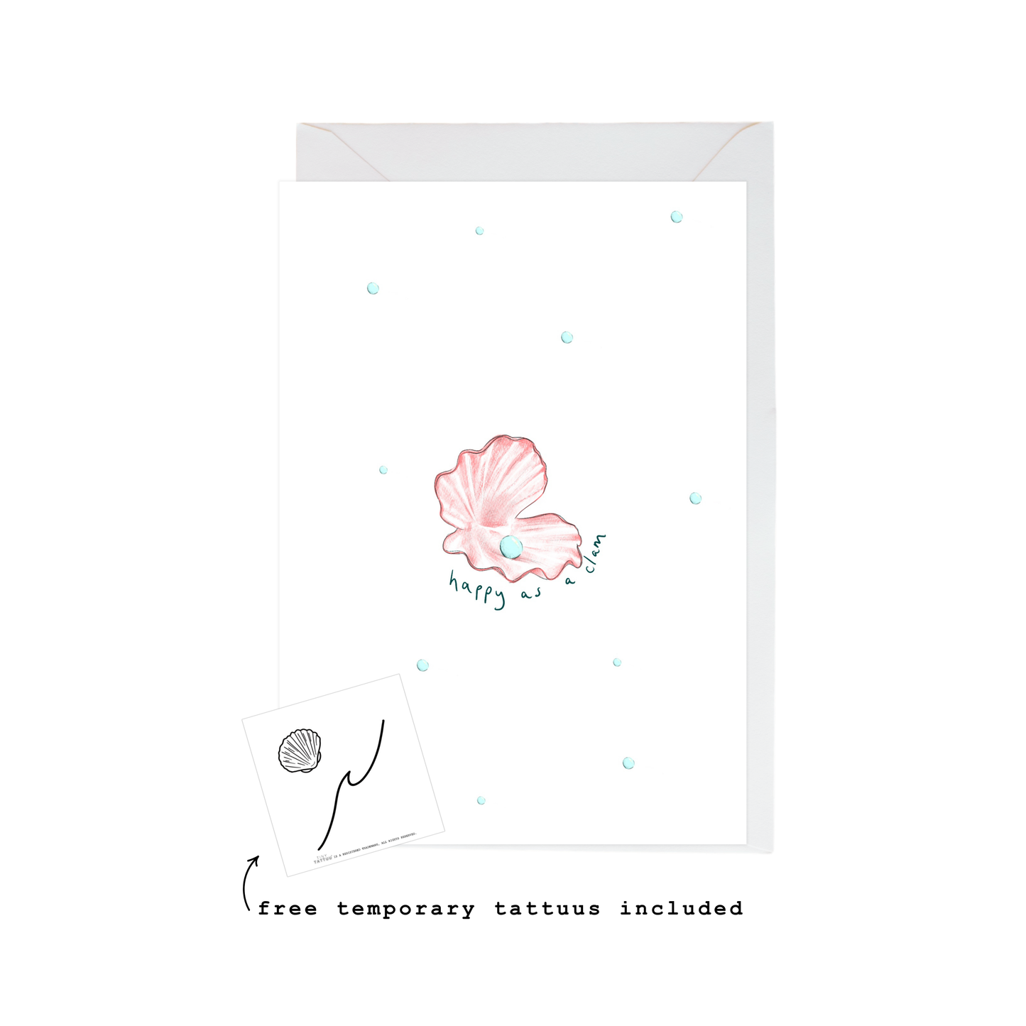 happy as a clam card