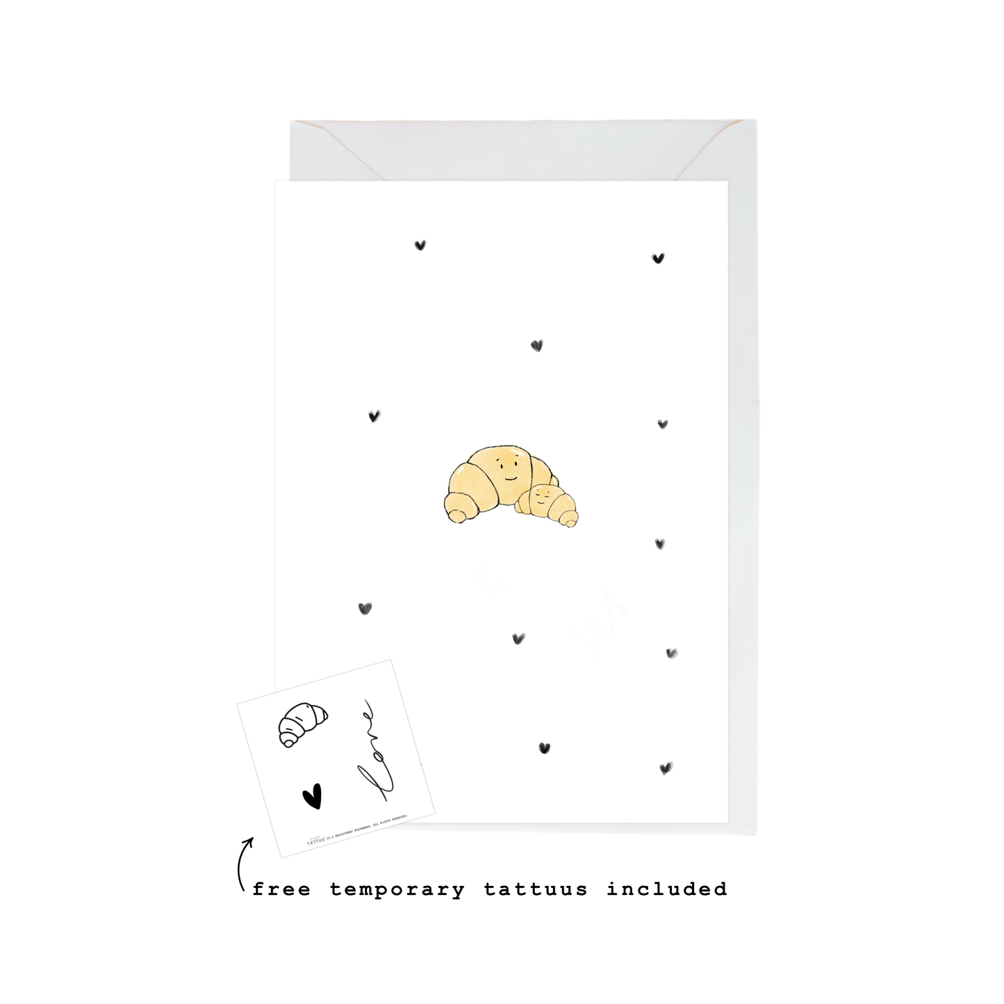 big little croissant card