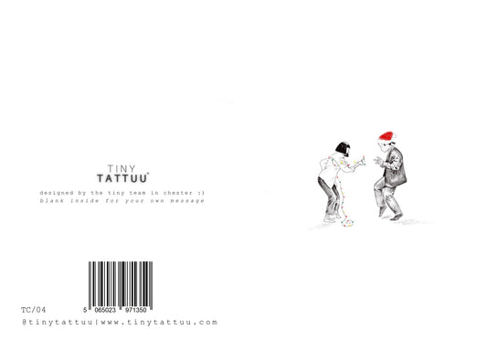 dancing buddy christmas card