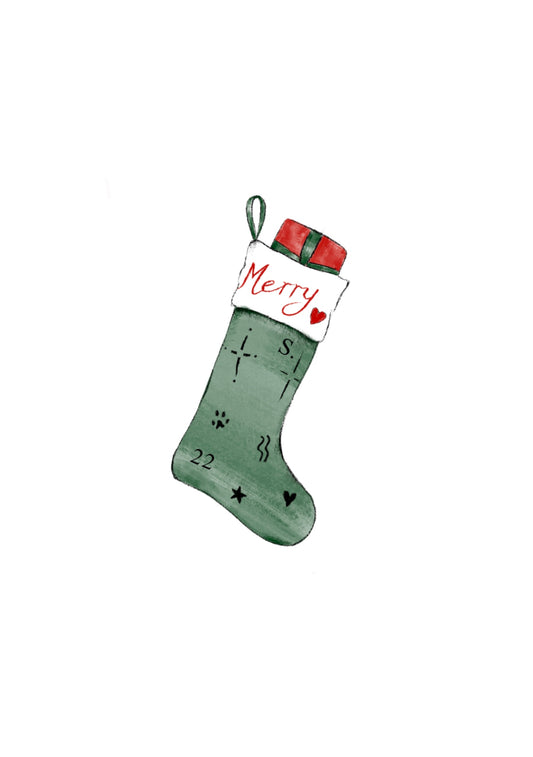 christmas stocking card