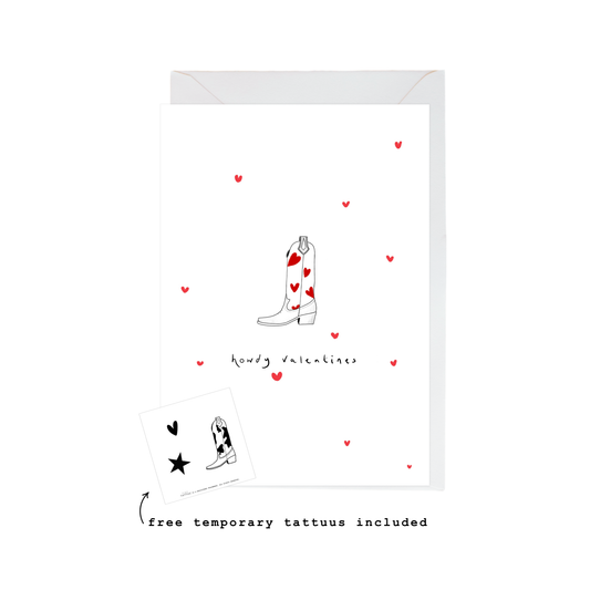 howdy valentines card