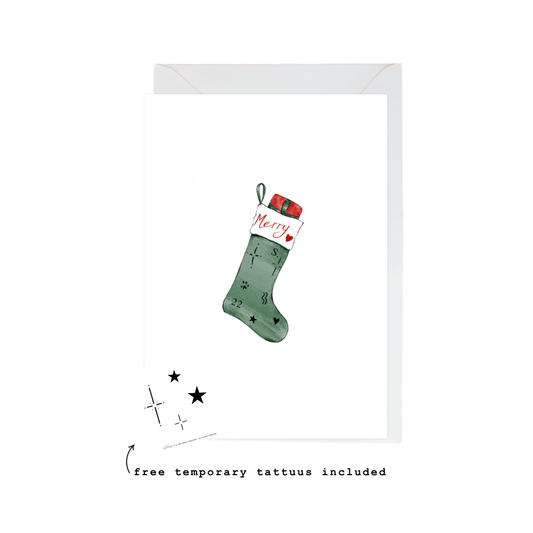 christmas stocking card