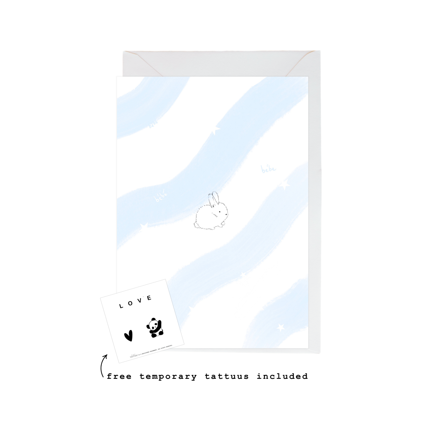 baby bunny card