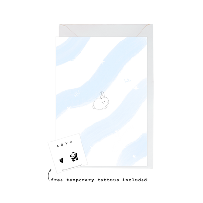 baby bunny card