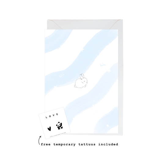 baby bunny card