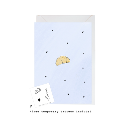 hearts & croissant card