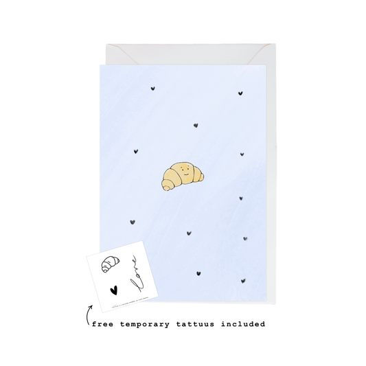 hearts & croissant card