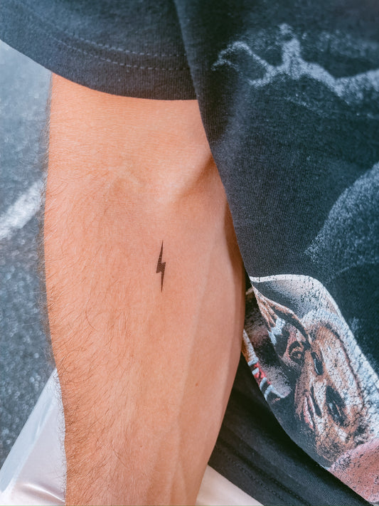 lightning bolt temporary tattuu