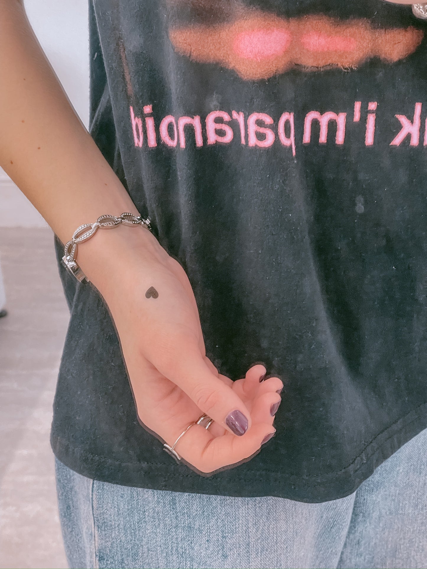 hearts temporary tattuu