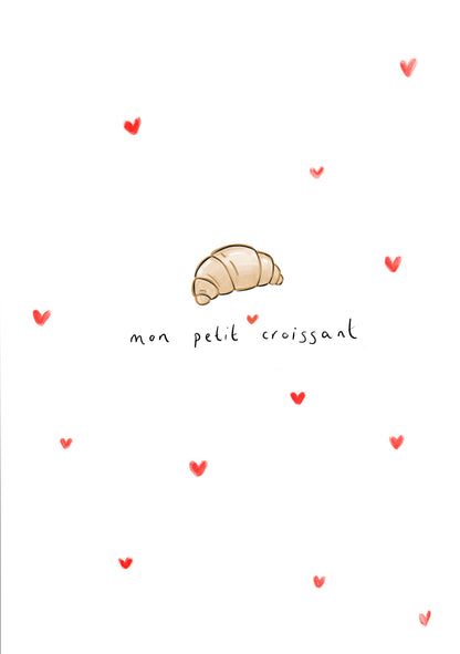 mon petit croissant card