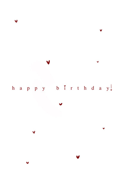happy hearts birthday card