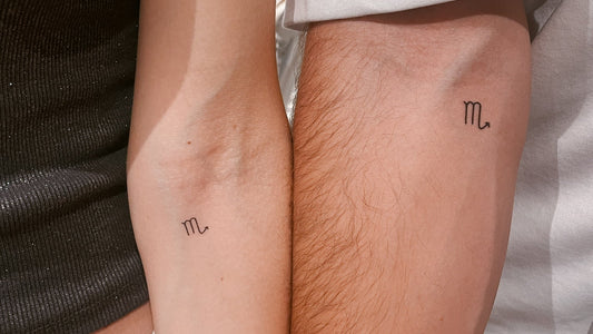 scorpio star sign temporary tattuu