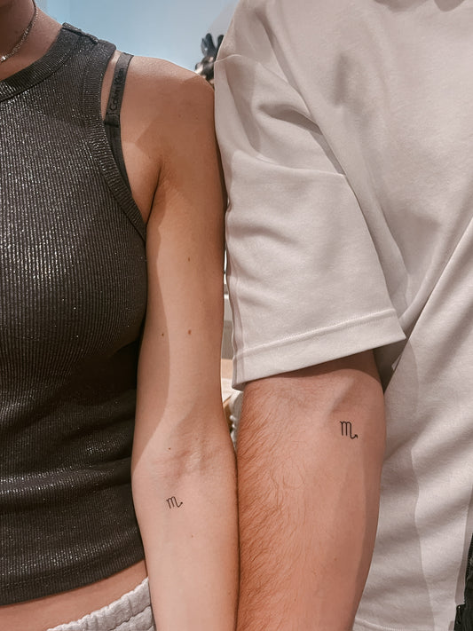 virgo star sign temporary tattuu