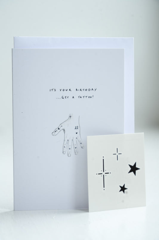 get a tattoo! birthday card