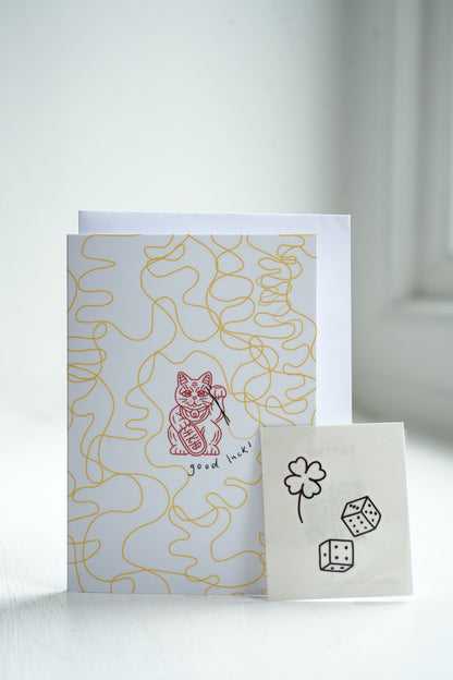 lucky cat card