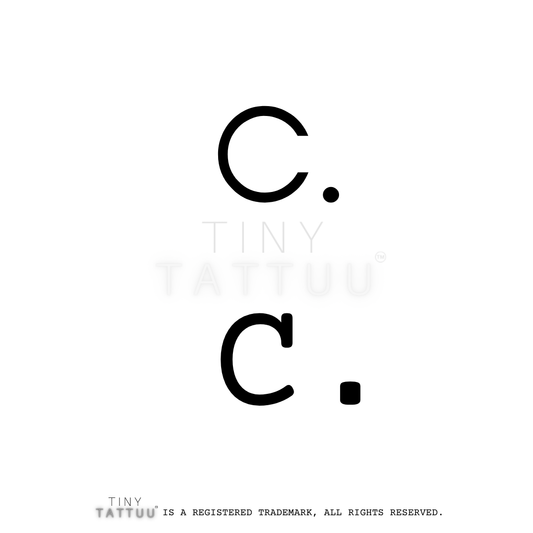 C letter/initial temporary tattuu