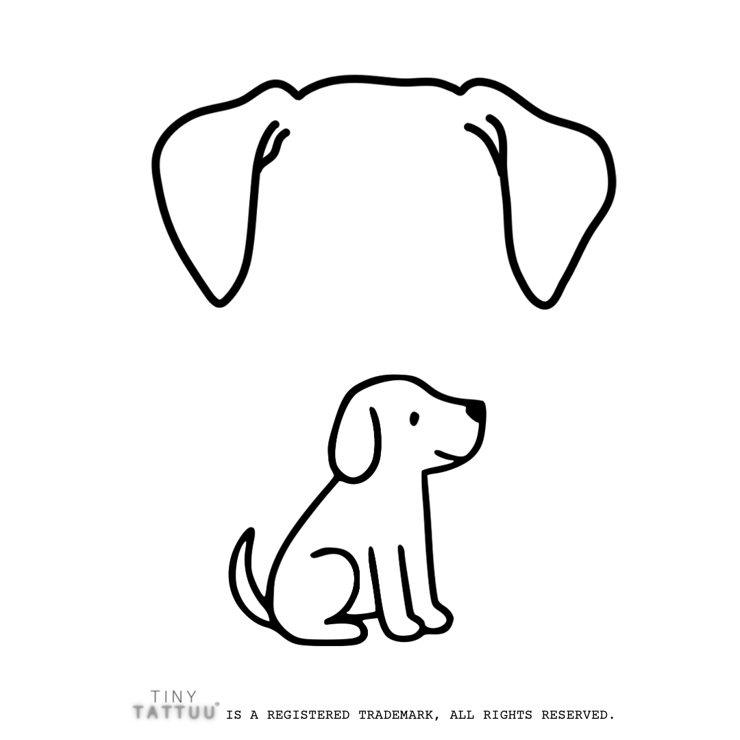 dog temporary tattuu