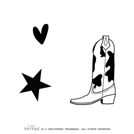 cowboy temporary tattuu