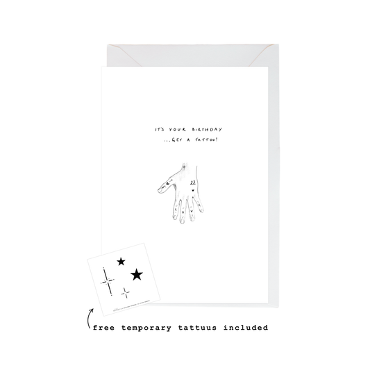 get a tattoo! birthday card