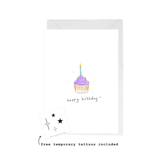 birthday cupcake card