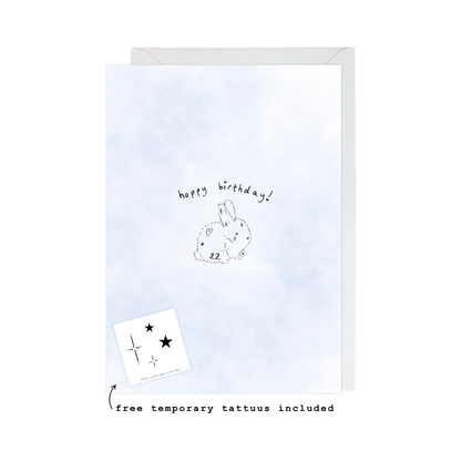 hoppy birthday card