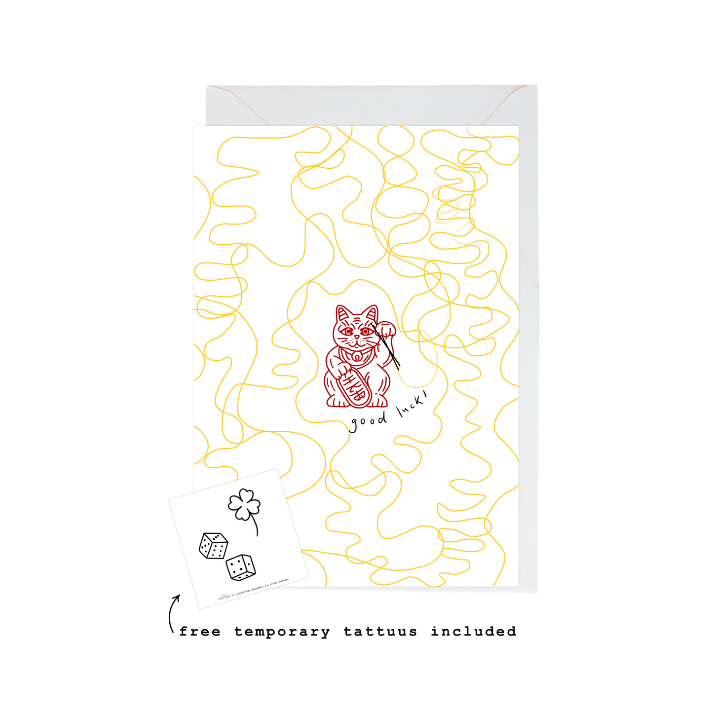 lucky cat card