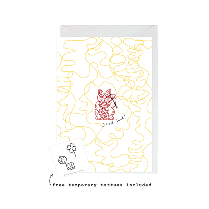 lucky cat card