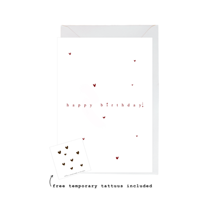 happy hearts birthday card