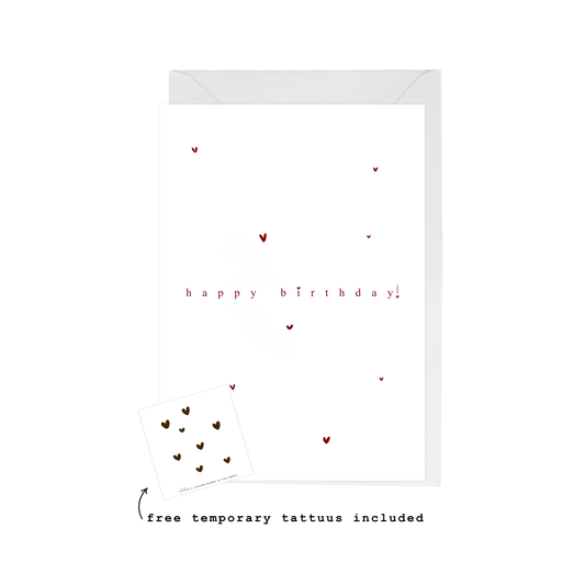 happy hearts birthday card